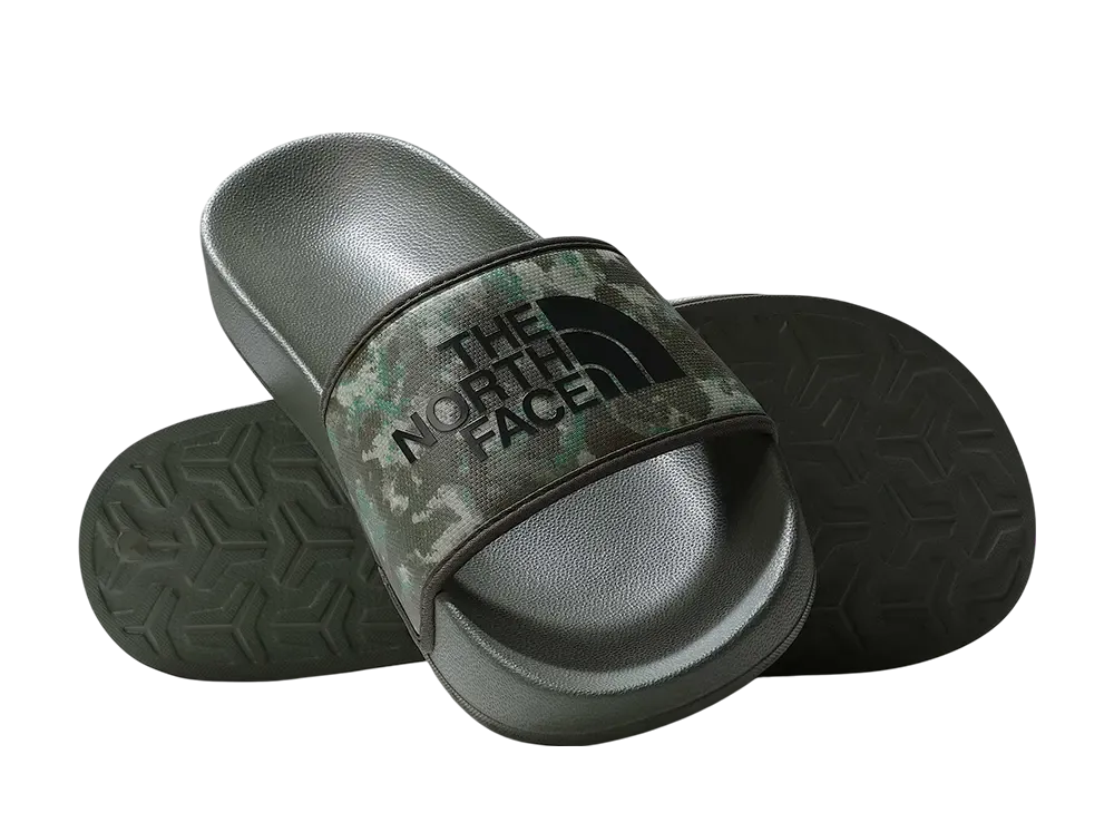 ザノースフェイス ベースキャンプスライド3 "ミリタリーオリーブスティップルドカモプリント/TNFブラック"