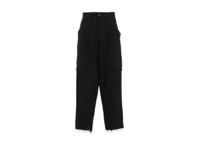 Yohji Yamamoto 6oz Twill Denim B Pocket Detail Pants "Black"