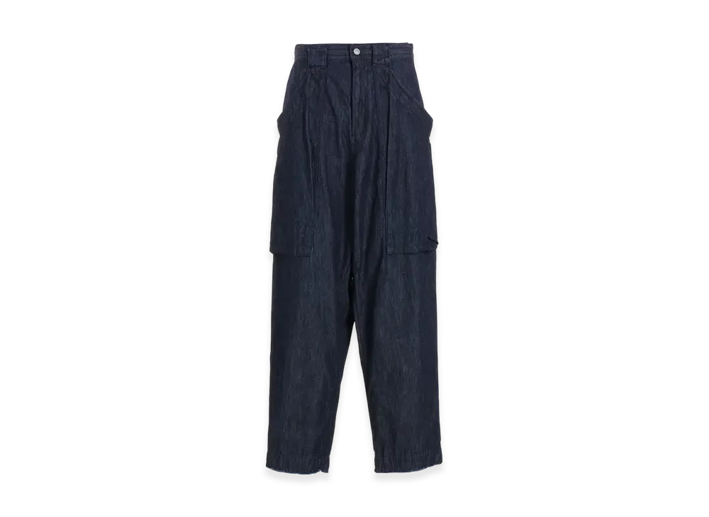 Yohji Yamamoto 6oz Twill Denim B Pocket Detail Pants "Indigo"