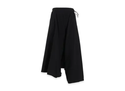 Yohji Yamamoto 6oz Twill Denim Triangle Pants "Black"