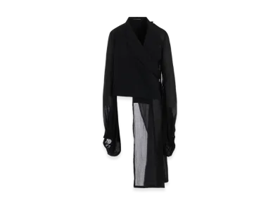 Yohji Yamamoto Balloon Sleeve Wrap Jacket "Black"
