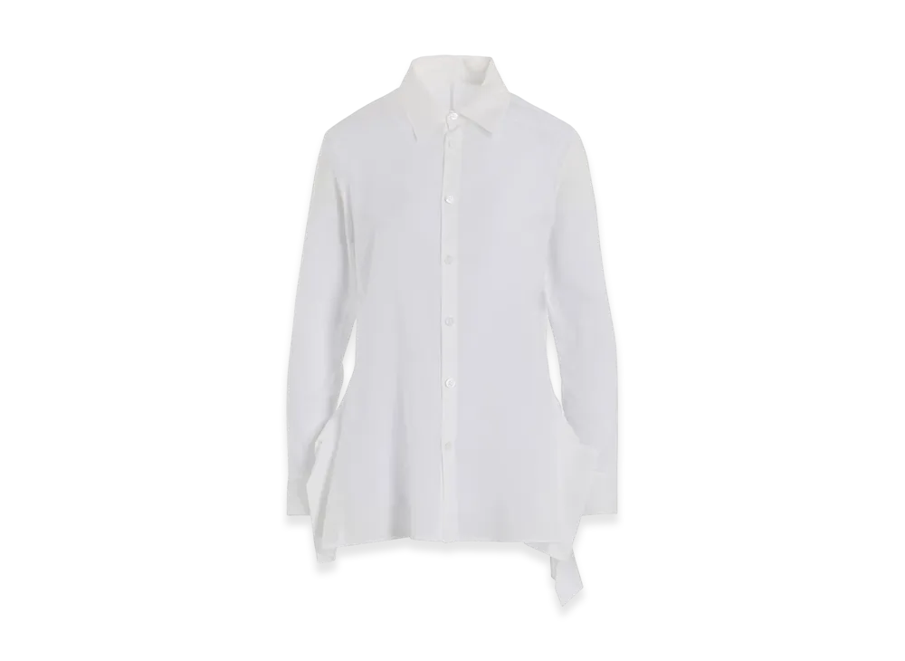 Yohji Yamamoto Ten Lawn Backside Flared Slim B "White"