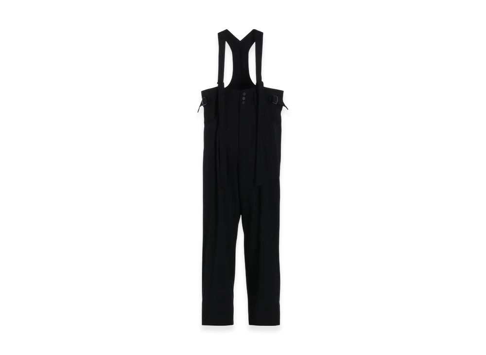 Yohji Yamamoto Gabardine R-Suspenders D Pnt "Black"