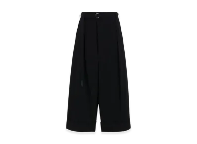 Yohji Yamamoto Gabardine R-Mackin Loose Pants "Black"