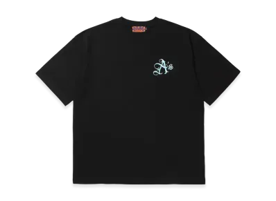 APHRODITEGANG A's Logo Embroidery S/S Tee "Black/Blue"