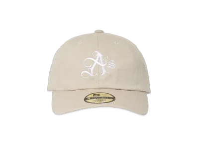 APHRODITEGANG A's Logo Embroidery 6 Panel Cap "Beige"