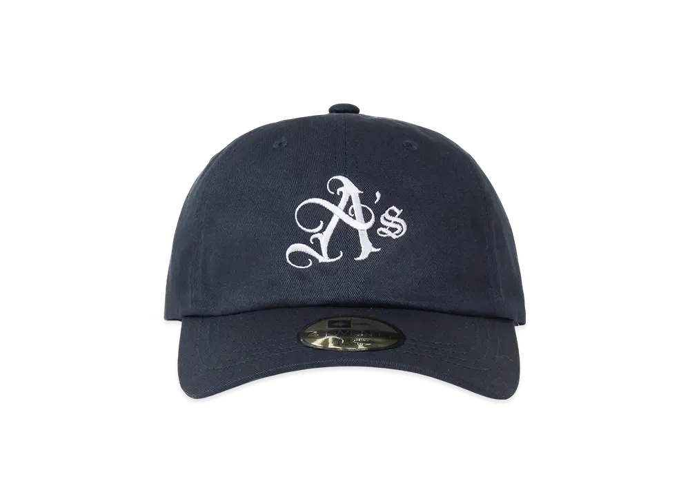 APHRODITEGANG A's Logo Embroidery 6 Panel Cap "Navy"
