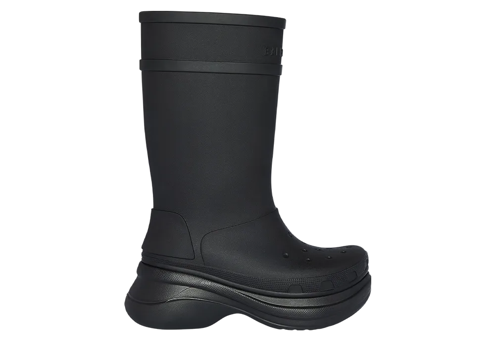 クロックス × バレンシアガ ブーツ "ブラック"