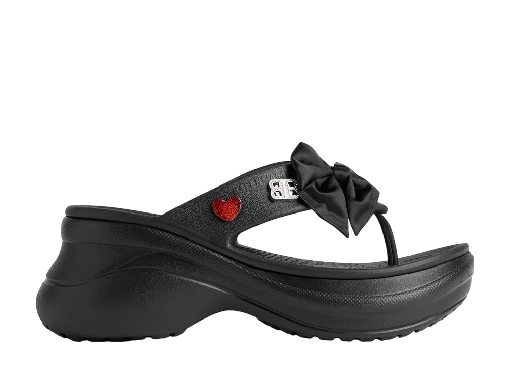 クロックス × バレンシアガ ウィメンズ トング ジビッツ "ブラック"