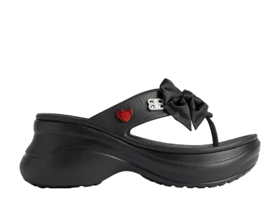 クロックス × バレンシアガ ウィメンズ トング ジビッツ "ブラック"