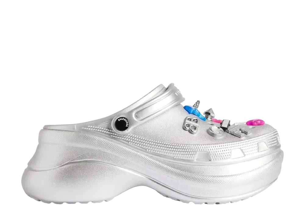 クロックス × バレンシアガ ウィメンズ ミュール ジビッツ "シルバー"