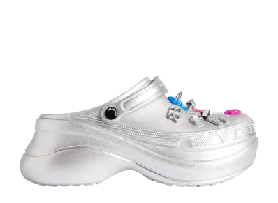 クロックス × バレンシアガ ウィメンズ ミュール ジビッツ "シルバー"