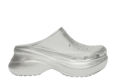 クロックス × バレンシアガ ウィメンズ ミュール "シルバー"