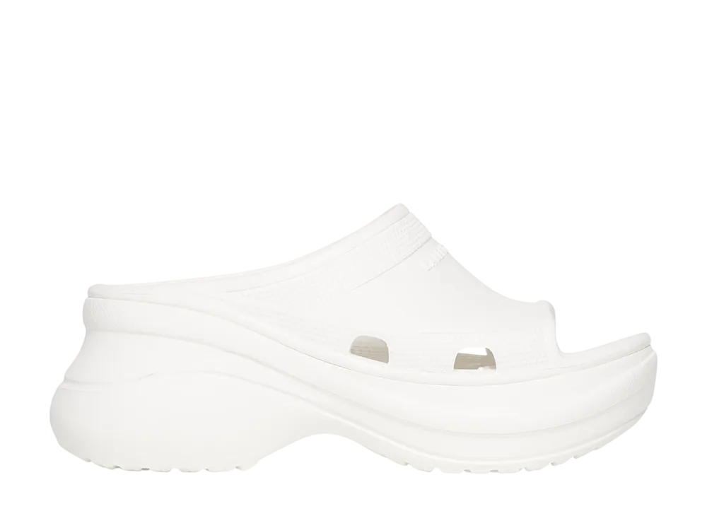 クロックス × バレンシアガ ウィメンズ プール スライドサンダル "ホワイト"