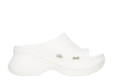 クロックス × バレンシアガ ウィメンズ プール スライドサンダル "ホワイト"