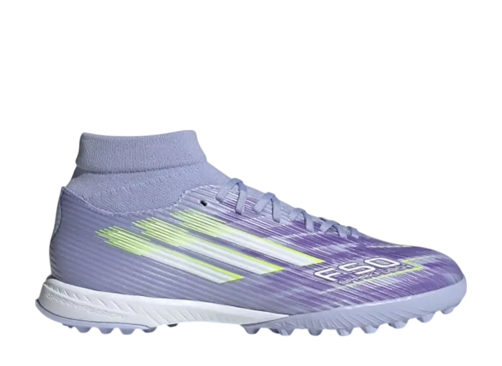 adidas Women's F50 Sparkfusion League Turf Boots "Violet Tone/Lucid Lemon/Purple Rush"