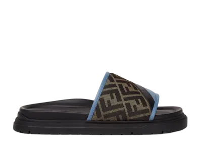 FENDI Diagonal Slides "Brown"