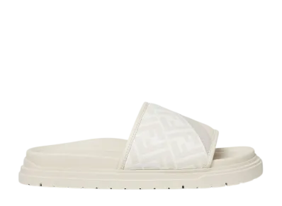 FENDI Diagonal Slides "White"
