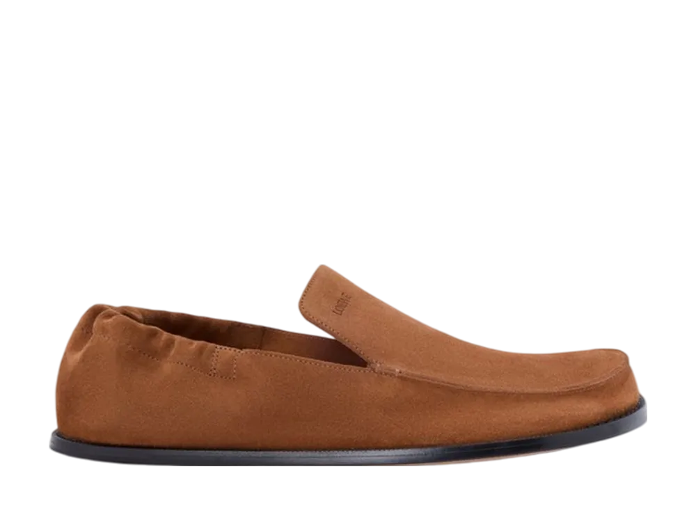ロエベ フレックス ローファー スウェード "チョコレート"