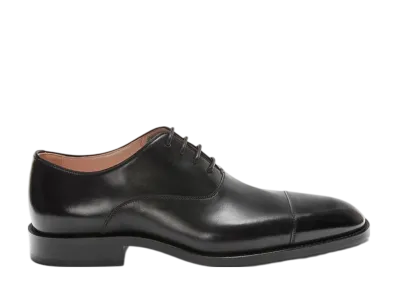 LOEWE Crown Oxford in Brushed Calfskin "Black"
