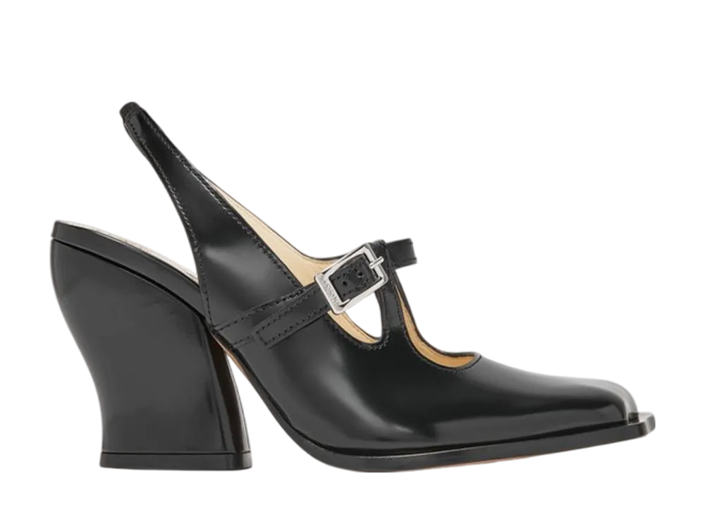 【LOEWE】オンダ スリングバック パンプス オンダ スリングバック パンプス（ブラッシュドカーフ） レッド