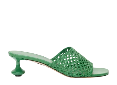 LOEWE Women's Toy Slide in Calfskin "Green"