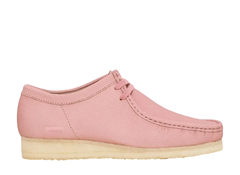Supreme × Clarks Reflective Wallabee "Pink" (25SS Week 17)