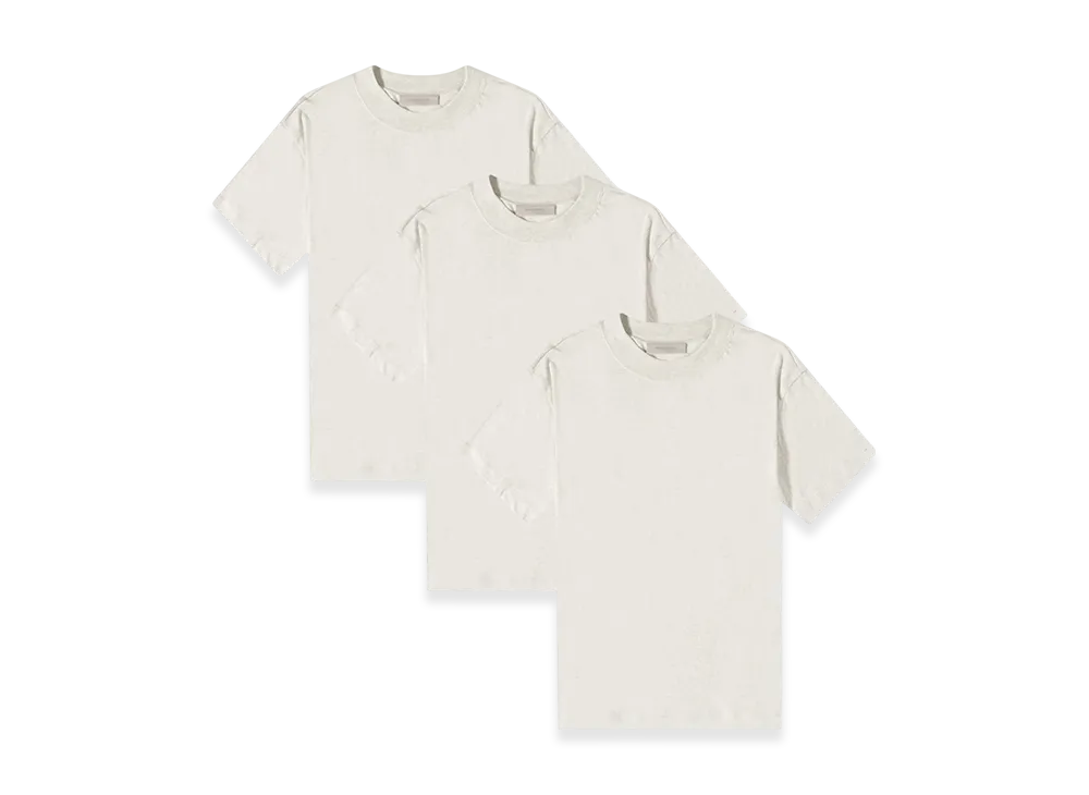 FEAR OF GOD ESSENTIALS 3-Pack T-Shirts "Light Oatmeal"