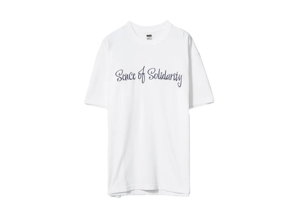 RATS CHAIN LOCK TEE "WHITE x NAVY"
