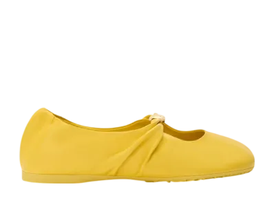 LOEWE Women's Pebble Soft Ballerina in Nappa Lambskin "Yellow"