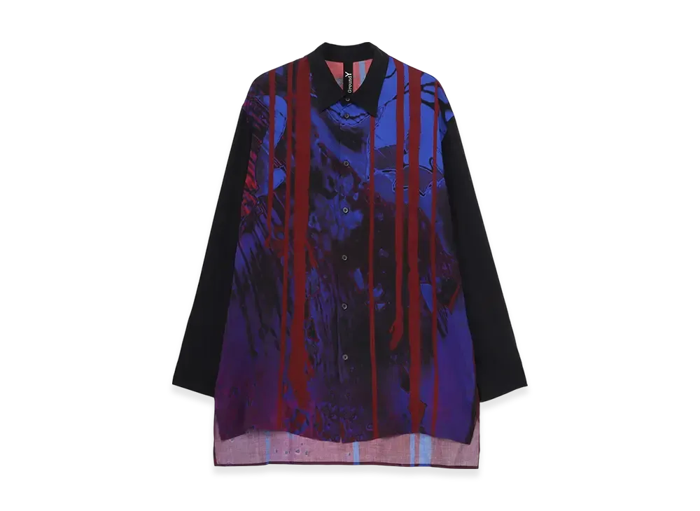 Ground Y x JUJUTSU KAISEN Rainbow Dragon Stripe Shirt "Blue"