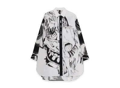 Ground Y x JUJUTSU KAISEN Rainbow Dragon & Slitmouth Woman Monochrome Shirt "White"