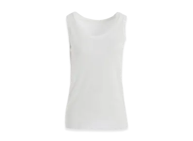 Yohji Yamamoto High Gauge Cotton Jersey Tank Top "Off White"