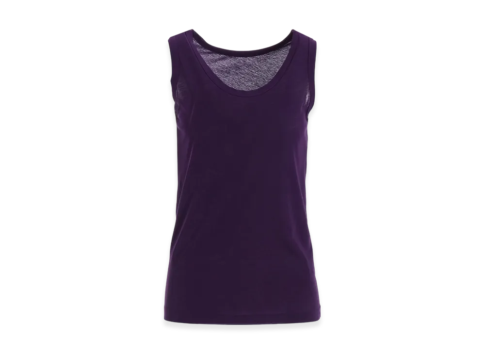 Yohji Yamamoto High Gauge Cotton Jersey Tank Top "Purple"