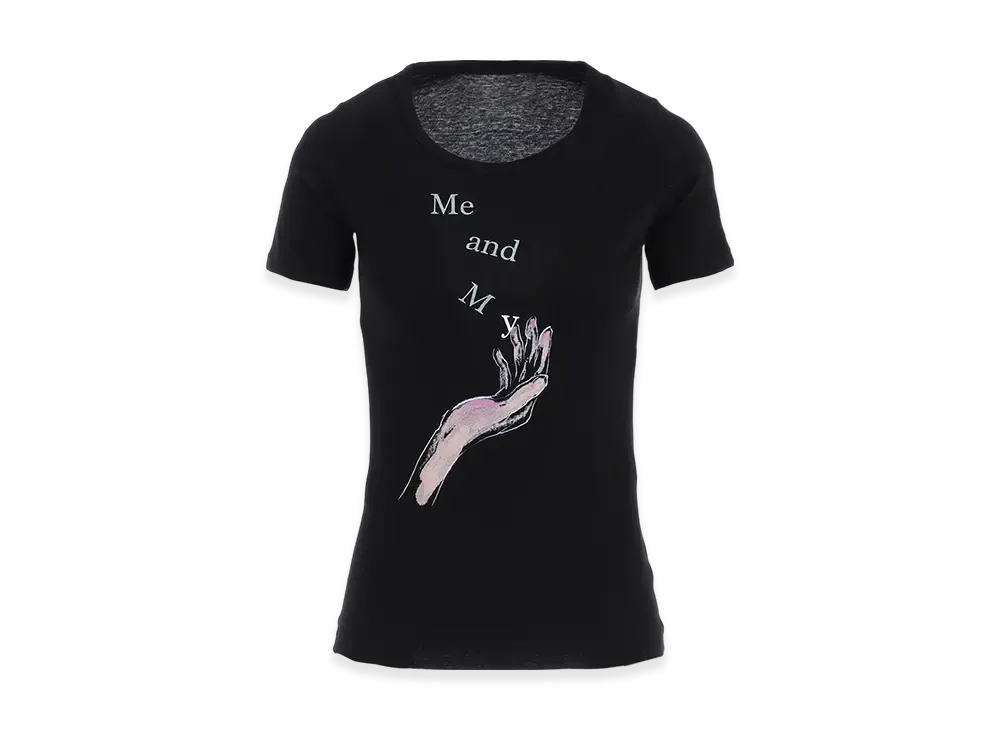 Yohji Yamamoto STF Cotton Single Jersey Pt Short Slv T "Black"