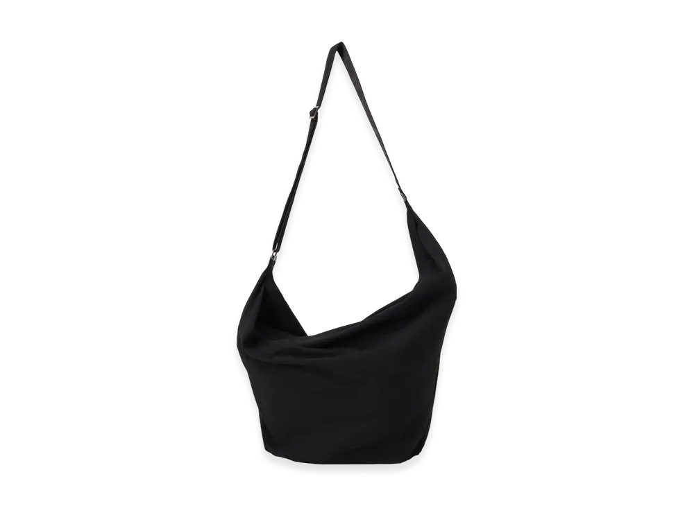 Yohji Yamamoto W/Gabardine Tuck Detail Cross Bag "Black"