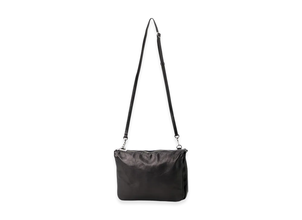 Yohji Yamamoto Grain Goat Skin 2 Mini Shoulder Bag "Black"