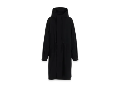 Yohji Yamamoto Wool Gabadine R-Hood Mods Coat "Black"