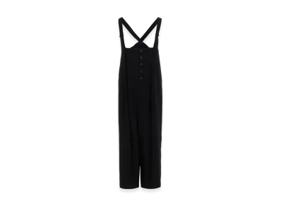 Yohji Yamamoto Ta/Pe Crepe De Chine R-Suspender Pants "Black"
