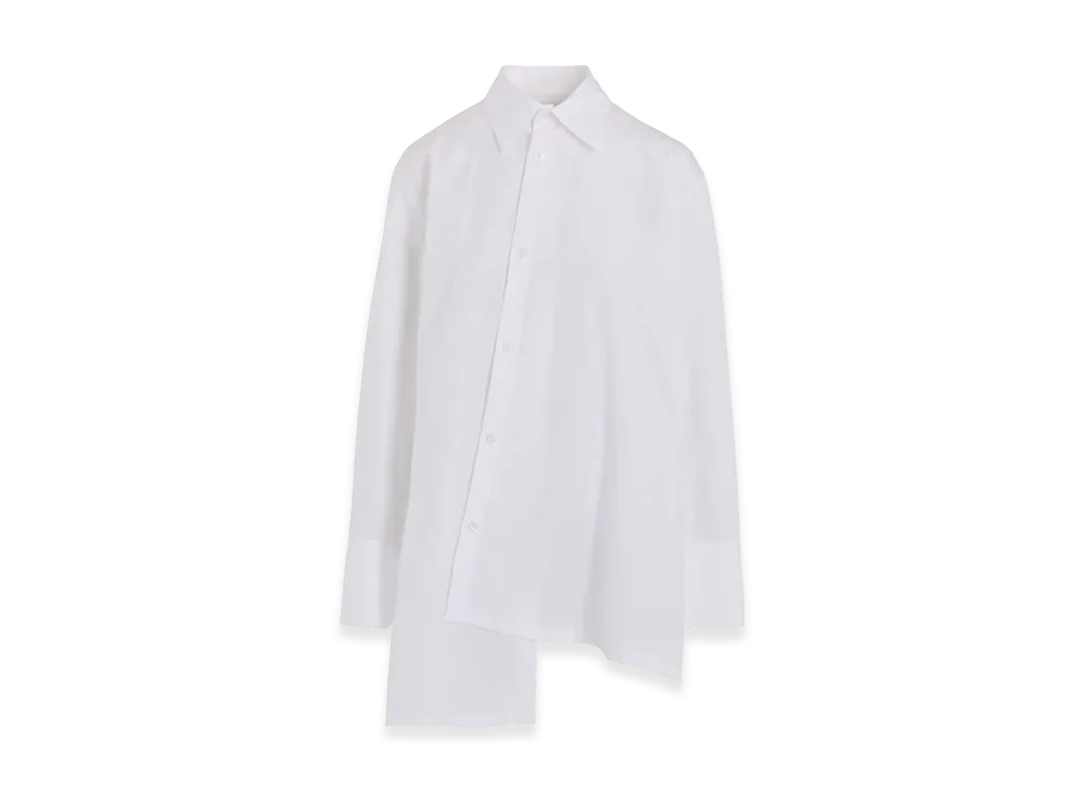 Yohji Yamamoto Broad R-Asymmetry Blouse "White"