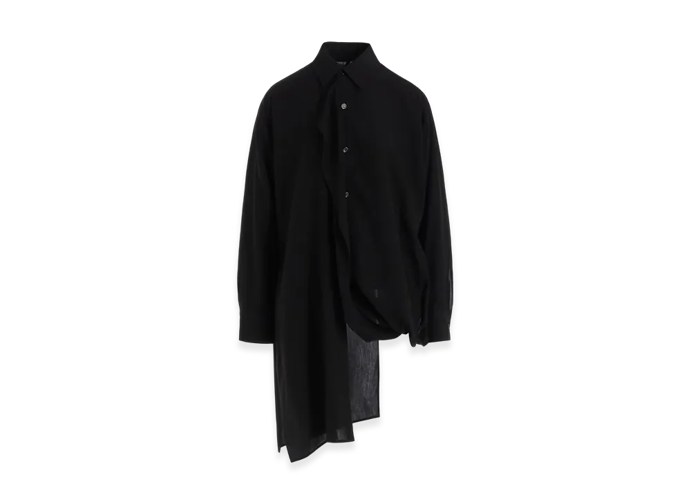 Yohji Yamamoto Cellulose Layered Blouse "Black"