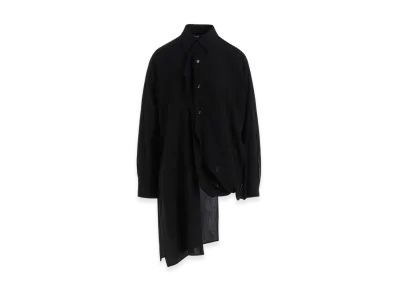 Yohji Yamamoto Cellulose Layered Blouse "Black"