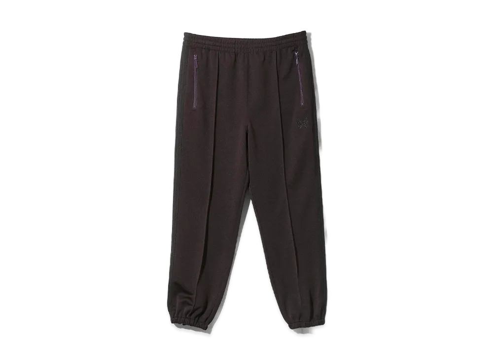 NEEDLES Zipped Track Pant-Poly Smooth "Dark Purple"