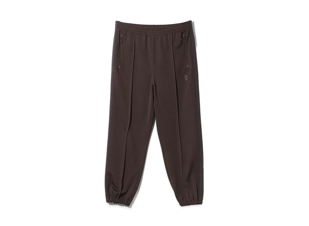NEEDLES Zipped Track Pant-Poly Smooth "Brown"