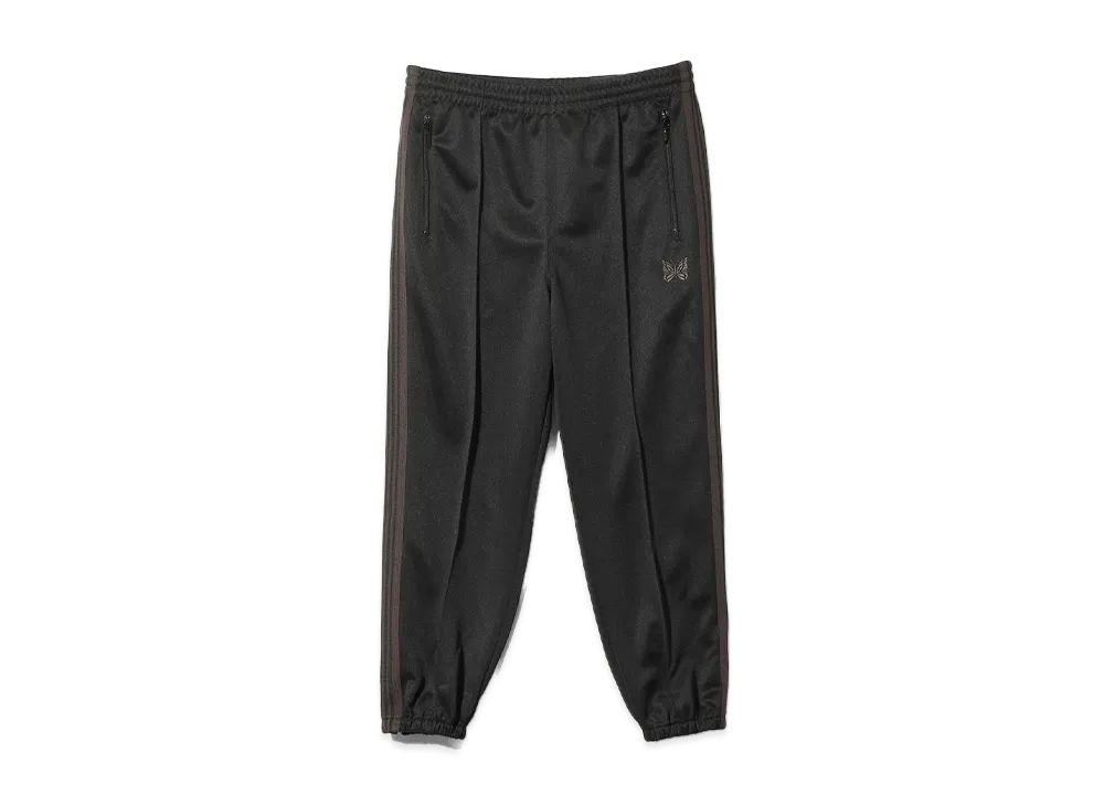 NEEDLES Zipped Track Pant-Poly Smooth "Black"