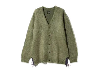 NEEDLES EP Mohair Cardigan-Solid "Green"