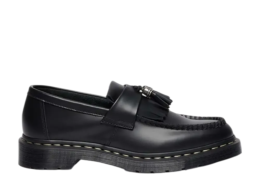 Dr.Martens Adrian Grey Stitch Hardware Tassel Loafer "Black" (Japan Exclusive)