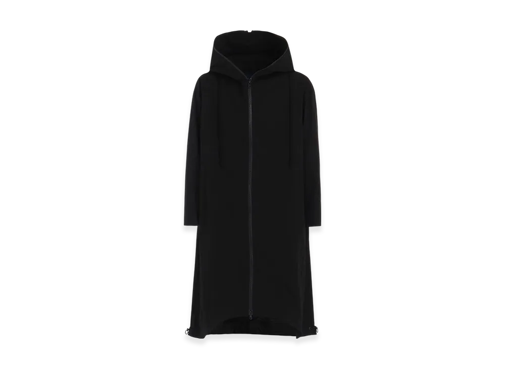 Yohji Yamamoto L/C/N Water Repellent Weather R-Long Hoody Coat "Black"
