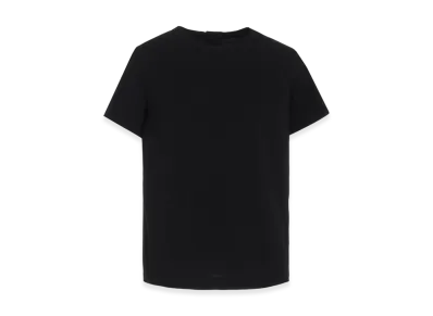 Yohji Yamamoto Cotton Single Jersey R-Backside Open T "Black"