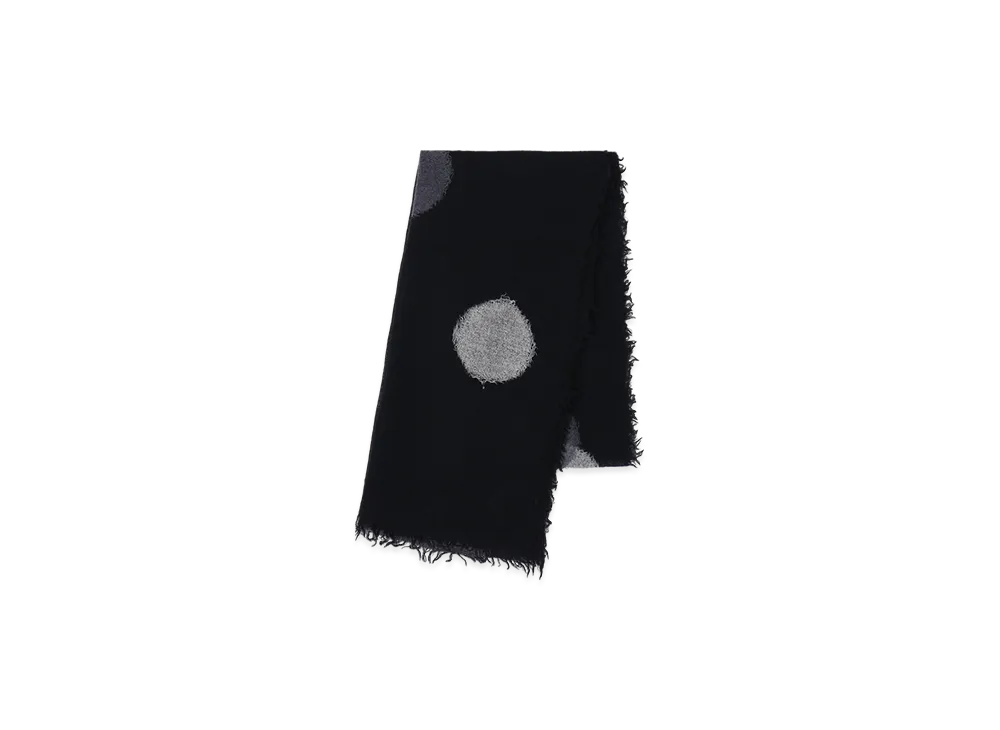 Yohji Yamamoto Dot Needle Stole "Black"